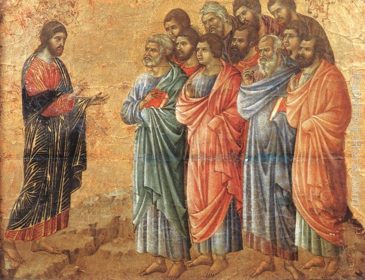 Appearence on the Mountain in Galilee painting - Duccio di Buoninsegna Appearence on the Mountain in Galilee art painting